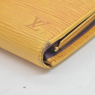 Louis Vuitton Epi Porte Monnaie Billets Viennois Leather Wallet MI1906