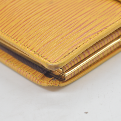 Louis Vuitton Epi Porte Monnaie Billets Viennois Leather Wallet MI1906