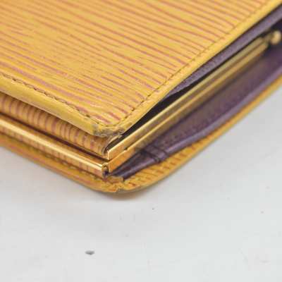 Louis Vuitton Epi Porte Monnaie Billets Viennois Leather Wallet MI1906