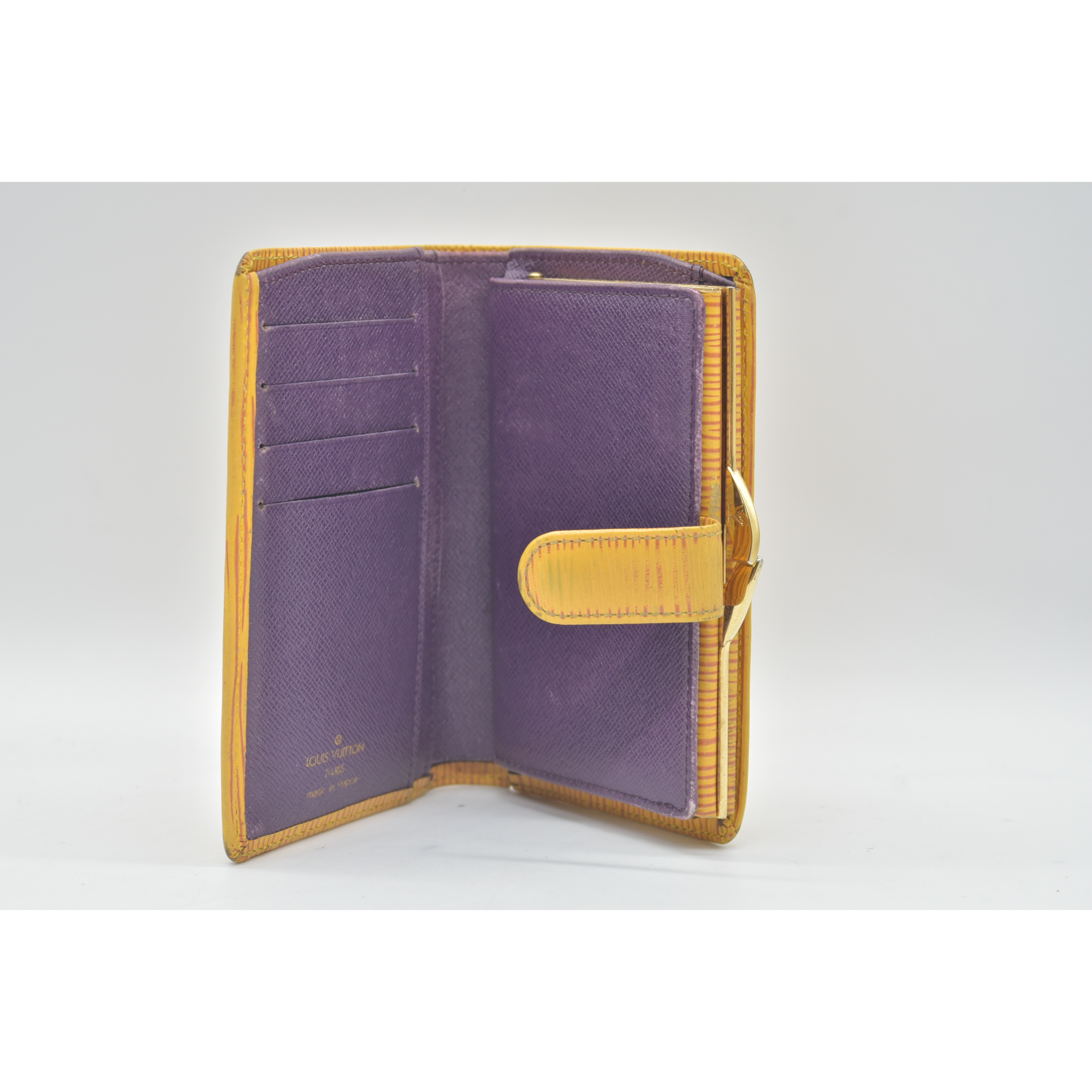 Louis Vuitton Epi Porte Monnaie Billets Viennois Leather Wallet MI1906