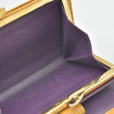Louis Vuitton Epi Porte Monnaie Billets Viennois Leather Wallet MI1906