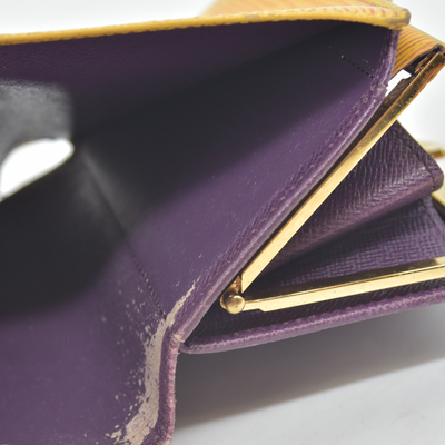 Louis Vuitton Epi Porte Monnaie Billets Viennois Leather Wallet MI1906