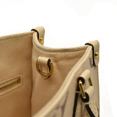 Louis Vuitton  Empreinte Monogram Giant Onthego PM Creme Bois De Rose RFID