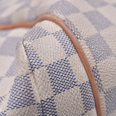 $1430 2012 Louis Vuitton Damier Azur Totally MM Shoulder Tote Bag MB0152