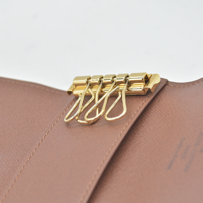 Louis Vuitton Monogram Multicles 4 Ring Key Case Brown