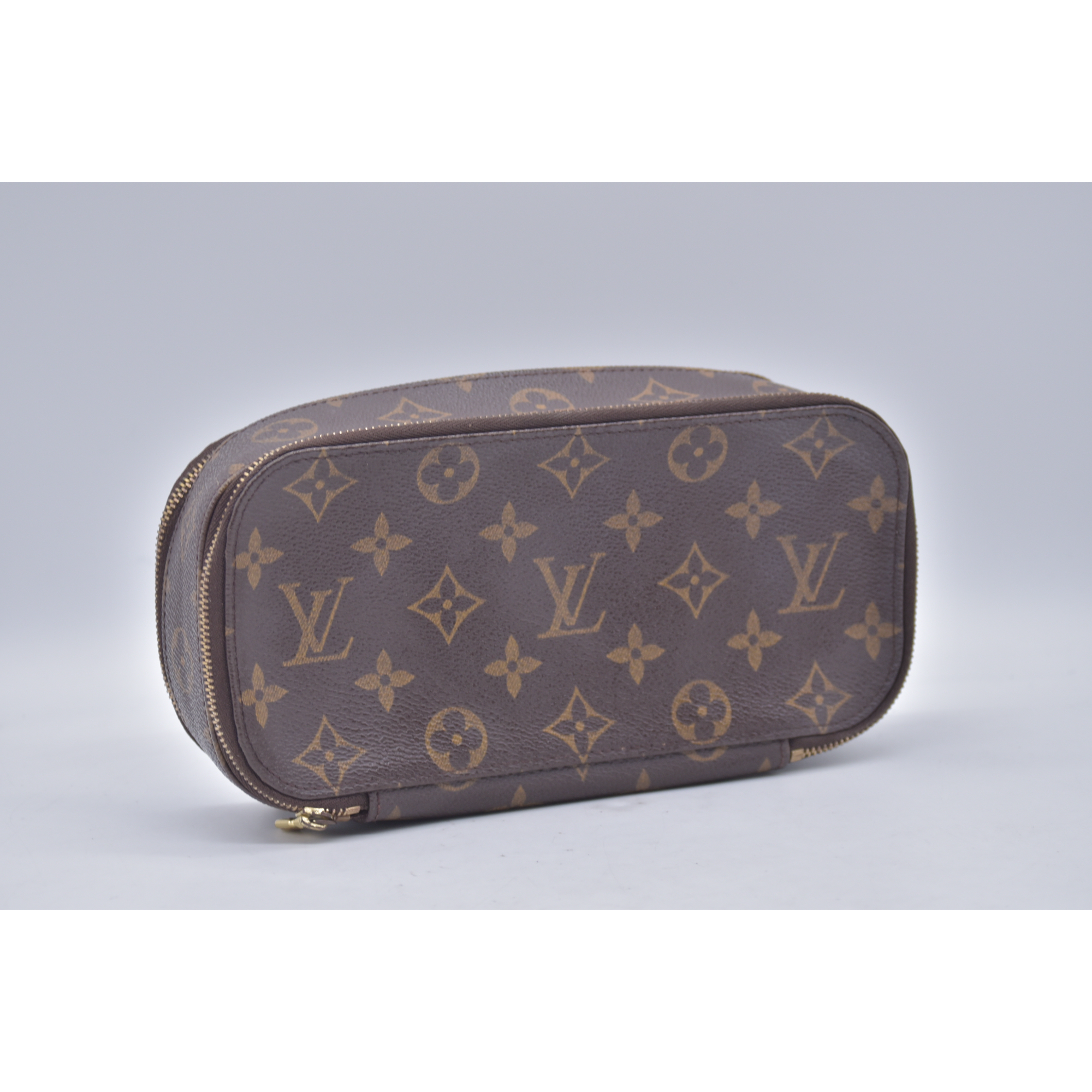 $650 2000 Louis Vuitton Monogram Trousse Blush GM Cosmetic Pouch Bag VI0090
