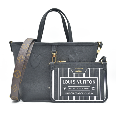 Louis Vuitton  Monogram Neverfull Inside Out Bandouliere BB Black