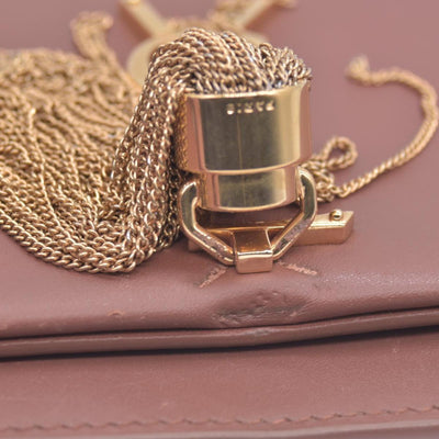 $2100 Saint Laurent  Small Monogram Kate Tassel Bag Brown