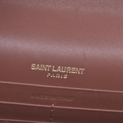 $2100 Saint Laurent  Small Monogram Kate Tassel Bag Brown