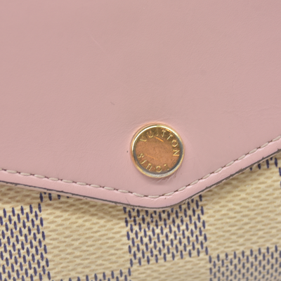 Louis Vuitton Damier Azur Portefeiulle Sarah Long Bifold Wallet MI0169
