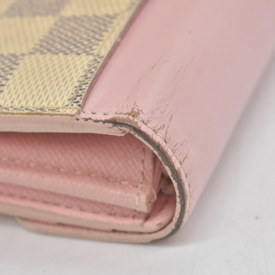 Louis Vuitton Damier Azur Portefeiulle Sarah Long Bifold Wallet MI0169