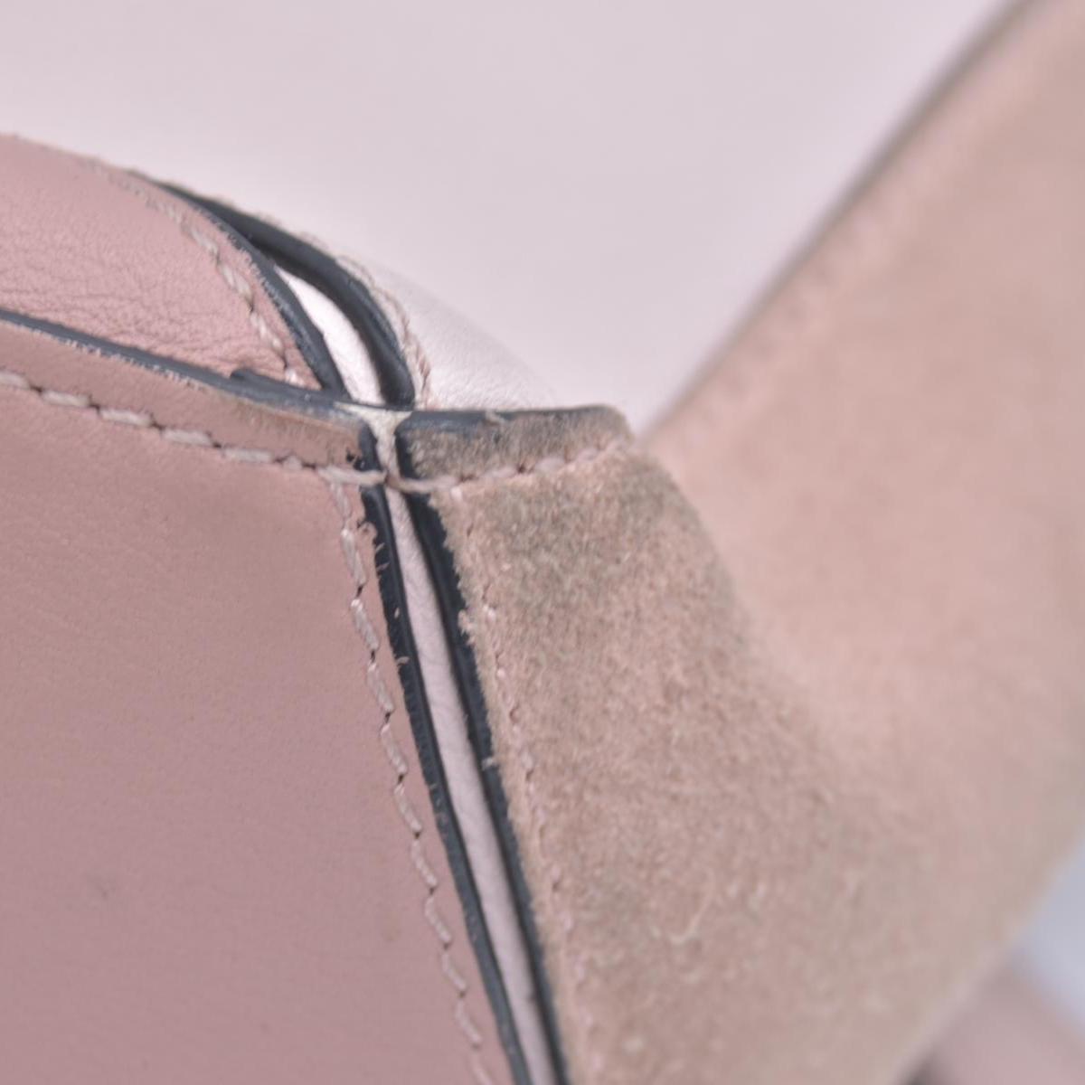 $3850 Loewe Calfskin Suede Small Puzzle Bag Blush