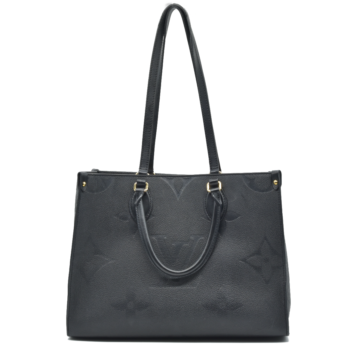 $3550 Louis Vuitton  Empreinte Monogram Giant Onthego MM Black RFID