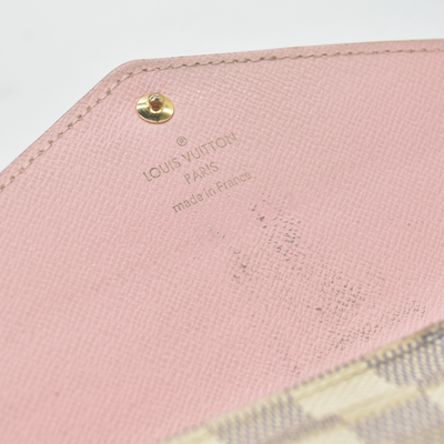 Louis Vuitton Damier Azur Portefeiulle Sarah Long Bifold Wallet MI0169