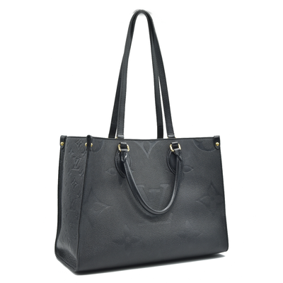 $3550 Louis Vuitton  Empreinte Monogram Giant Onthego MM Black RFID