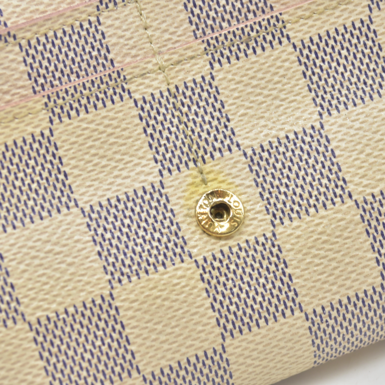 Louis Vuitton Damier Azur Portefeiulle Sarah Long Bifold Wallet MI0169