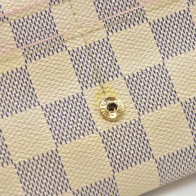 Louis Vuitton Damier Azur Portefeiulle Sarah Long Bifold Wallet MI0169