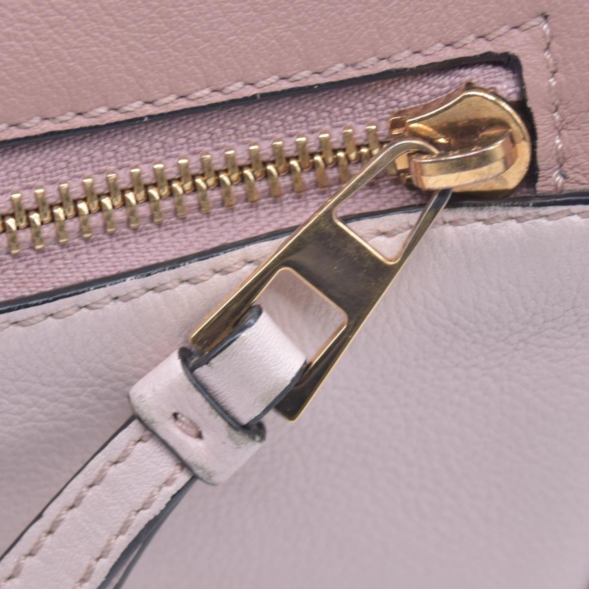 $3850 Loewe Calfskin Suede Small Puzzle Bag Blush