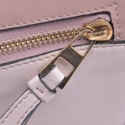$3850 Loewe Calfskin Suede Small Puzzle Bag Blush