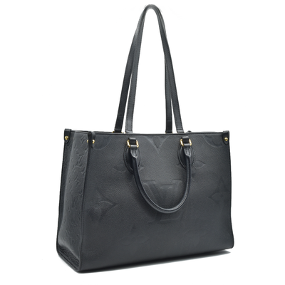 $3550 Louis Vuitton  Empreinte Monogram Giant Onthego MM Black RFID