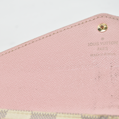 Louis Vuitton Damier Azur Portefeiulle Sarah Long Bifold Wallet MI0169