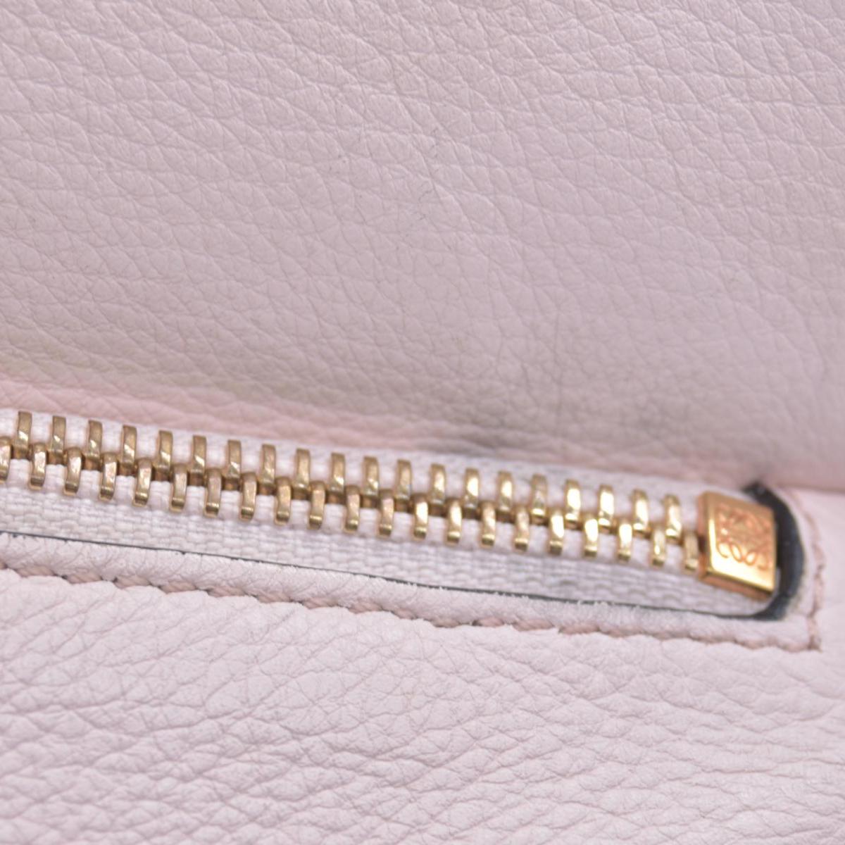 $3850 Loewe Calfskin Suede Small Puzzle Bag Blush