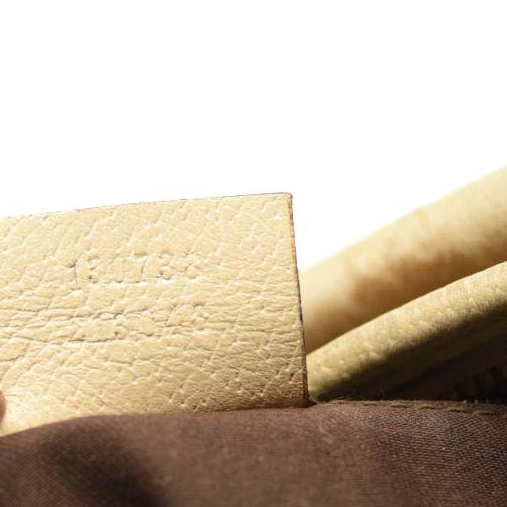 USED GUCCI Monogram Medium Abbey D Ring Hobo Off White