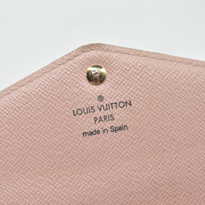 $725 Louis Vuitton Monogram Portefeiulle Sarah Long Bifold Wallet Brown CA4108