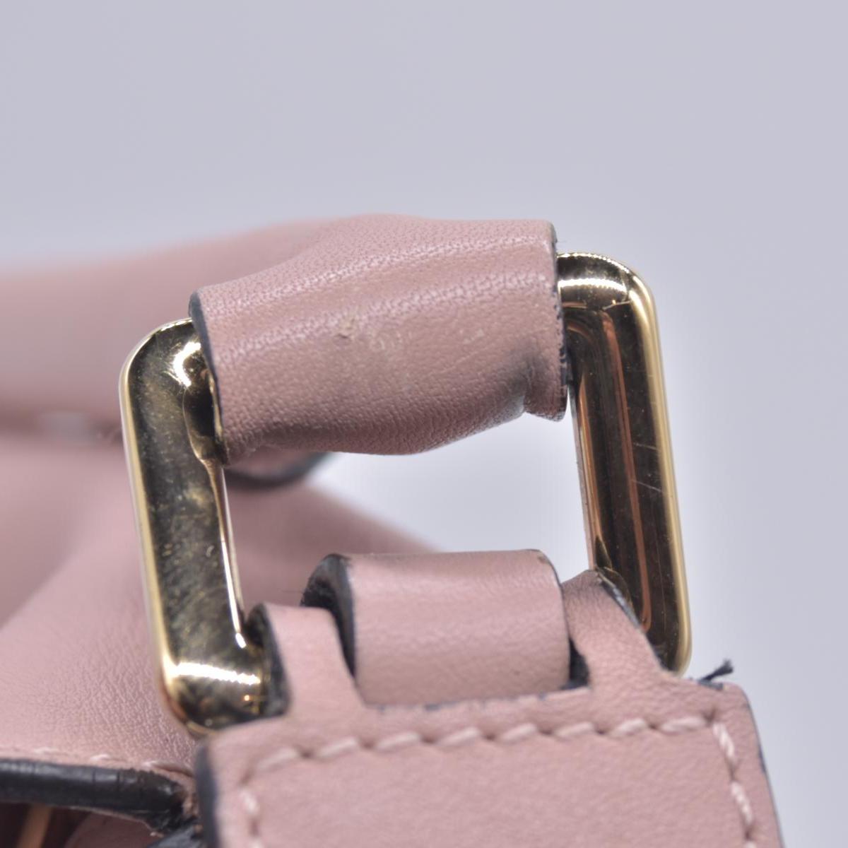 $3850 Loewe Calfskin Suede Small Puzzle Bag Blush