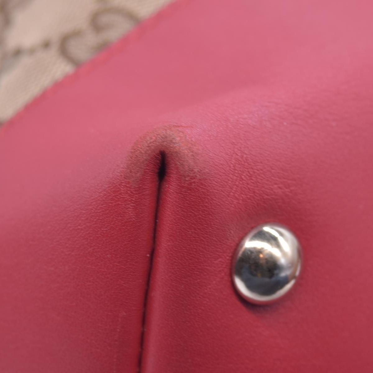 $1250 Gucci Monogram Valentine Tote Red