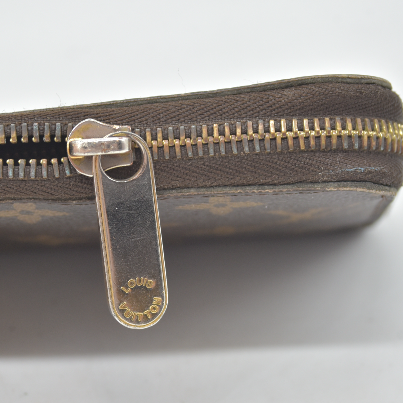 Louis Vuitton Monogram Zippy Zip Around Long Wallet Purse Brown CA2170
