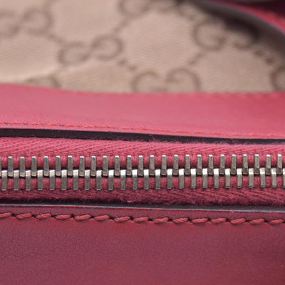 $1250 Gucci Monogram Valentine Tote Red