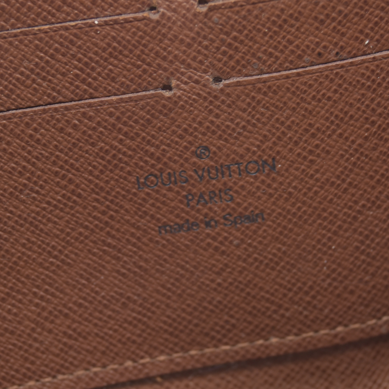 Louis Vuitton Monogram Zippy Zip Around Long Wallet Purse Brown CA2170