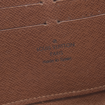 Louis Vuitton Monogram Zippy Zip Around Long Wallet Purse Brown CA2170