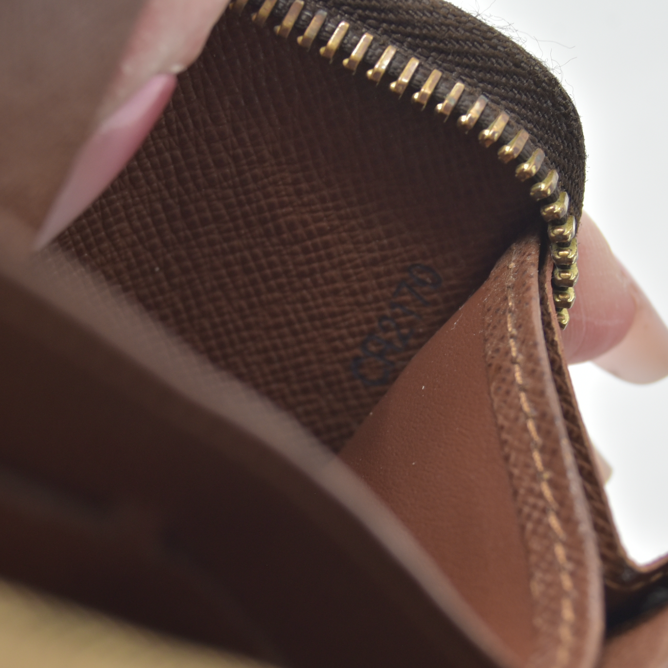 Louis Vuitton Monogram Zippy Zip Around Long Wallet Purse Brown CA2170