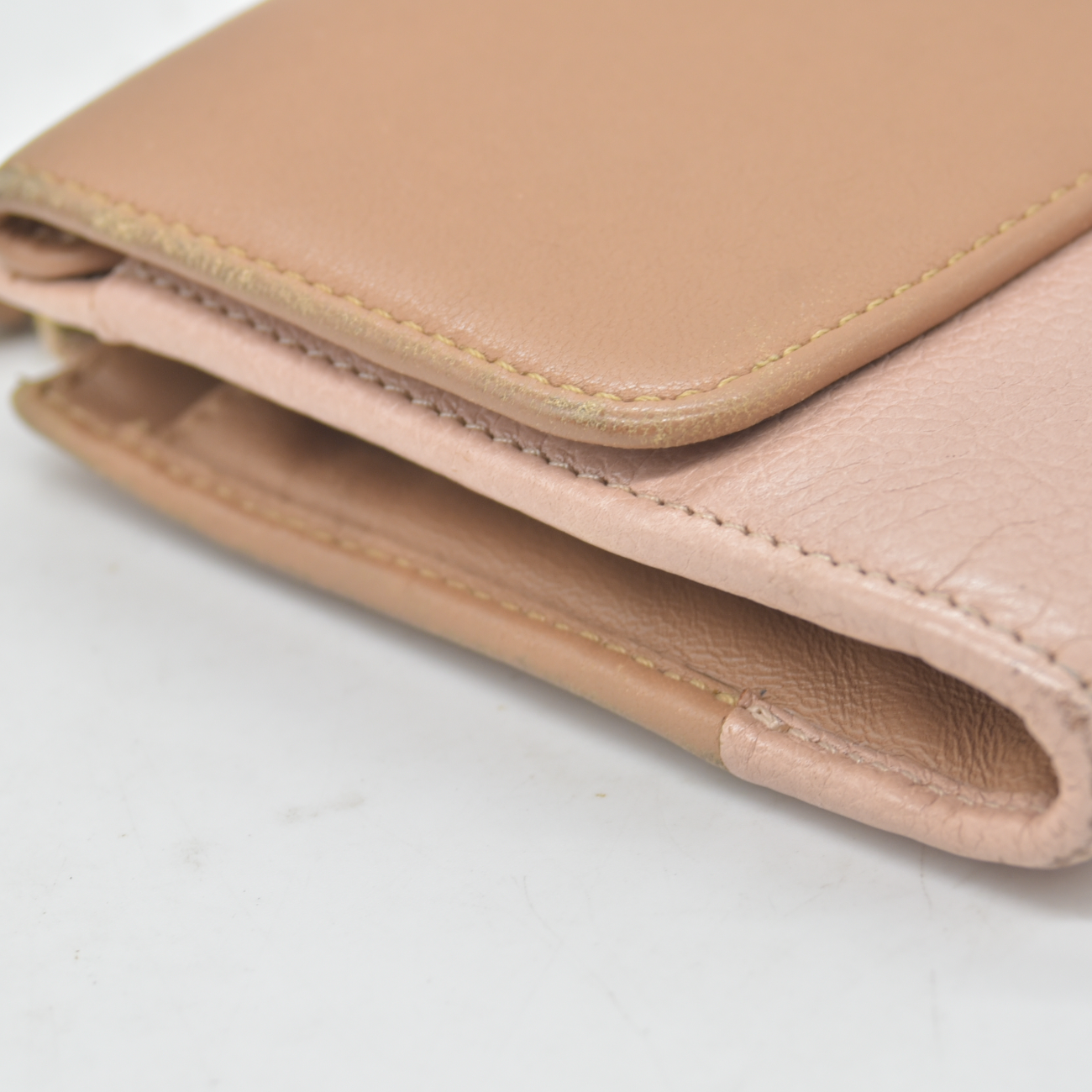 Chloe Indy Leather Zippy Long Wallet Purse Bicolor