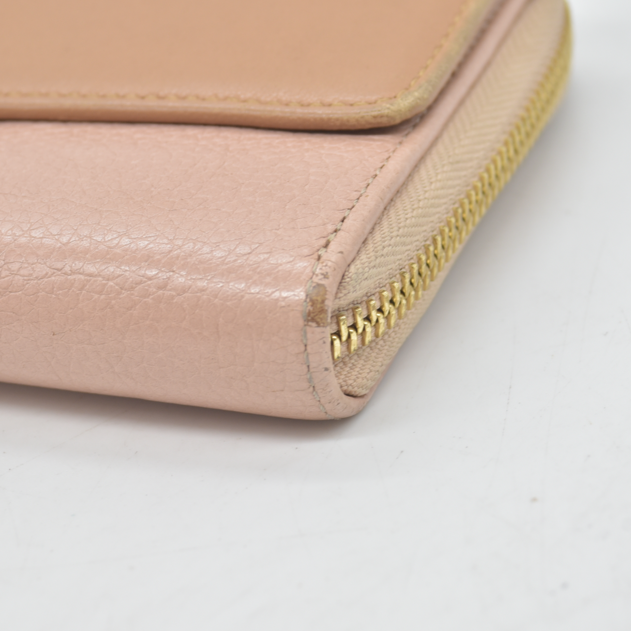 Chloe Indy Leather Zippy Long Wallet Purse Bicolor