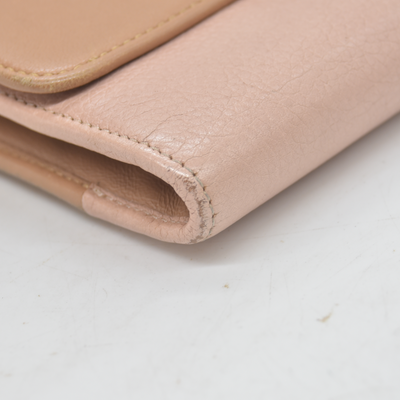Chloe Indy Leather Zippy Long Wallet Purse Bicolor