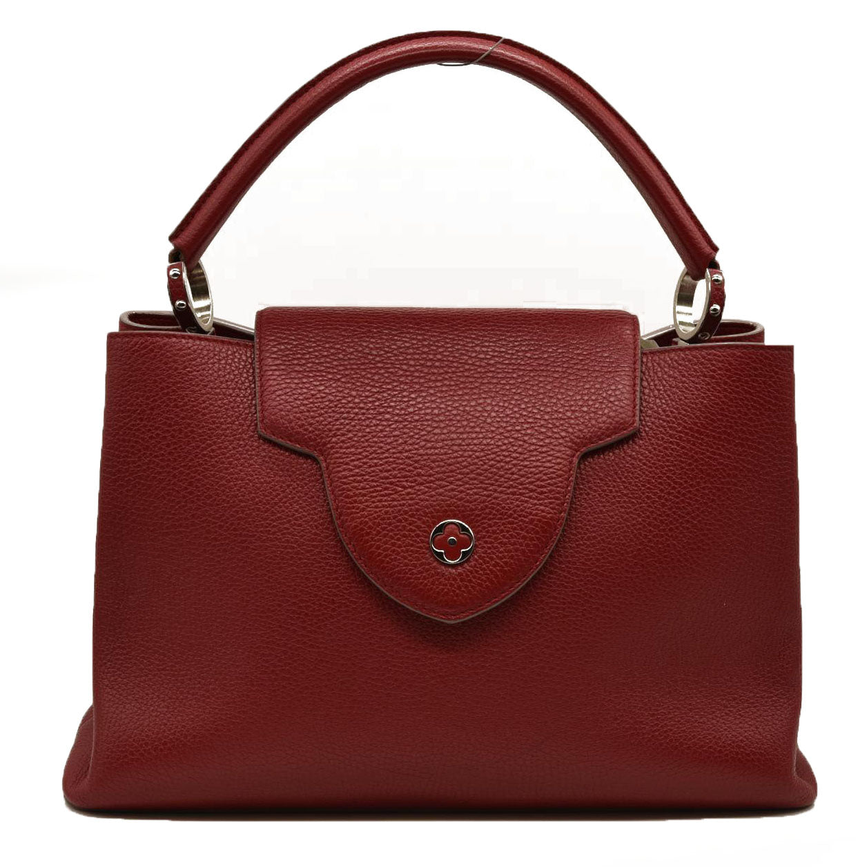 Louis Vuitton  Taurillon Capucines MM Rubis Tote