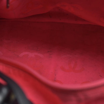 $2250 Chanel Tote Bag Cambon Line Black Lamb Skin 2870059