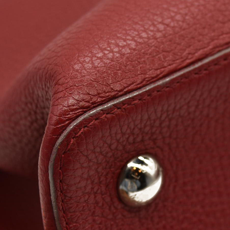 Louis Vuitton  Taurillon Capucines MM Rubis Tote