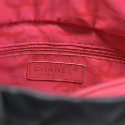 $2250 Chanel Tote Bag Cambon Line Black Lamb Skin 2870059