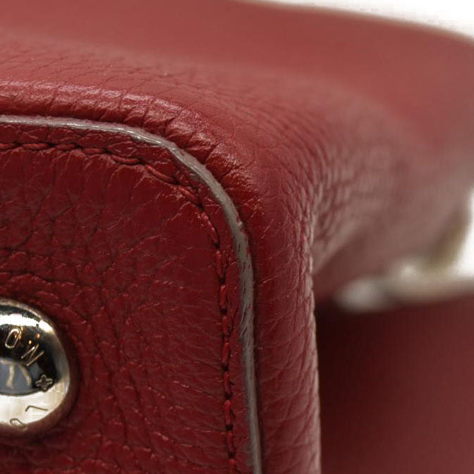 Louis Vuitton  Taurillon Capucines MM Rubis Tote