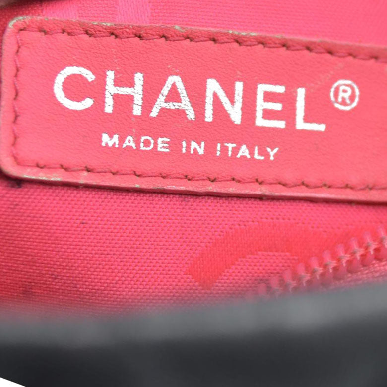 $2250 Chanel Tote Bag Cambon Line Black Lamb Skin 2870059