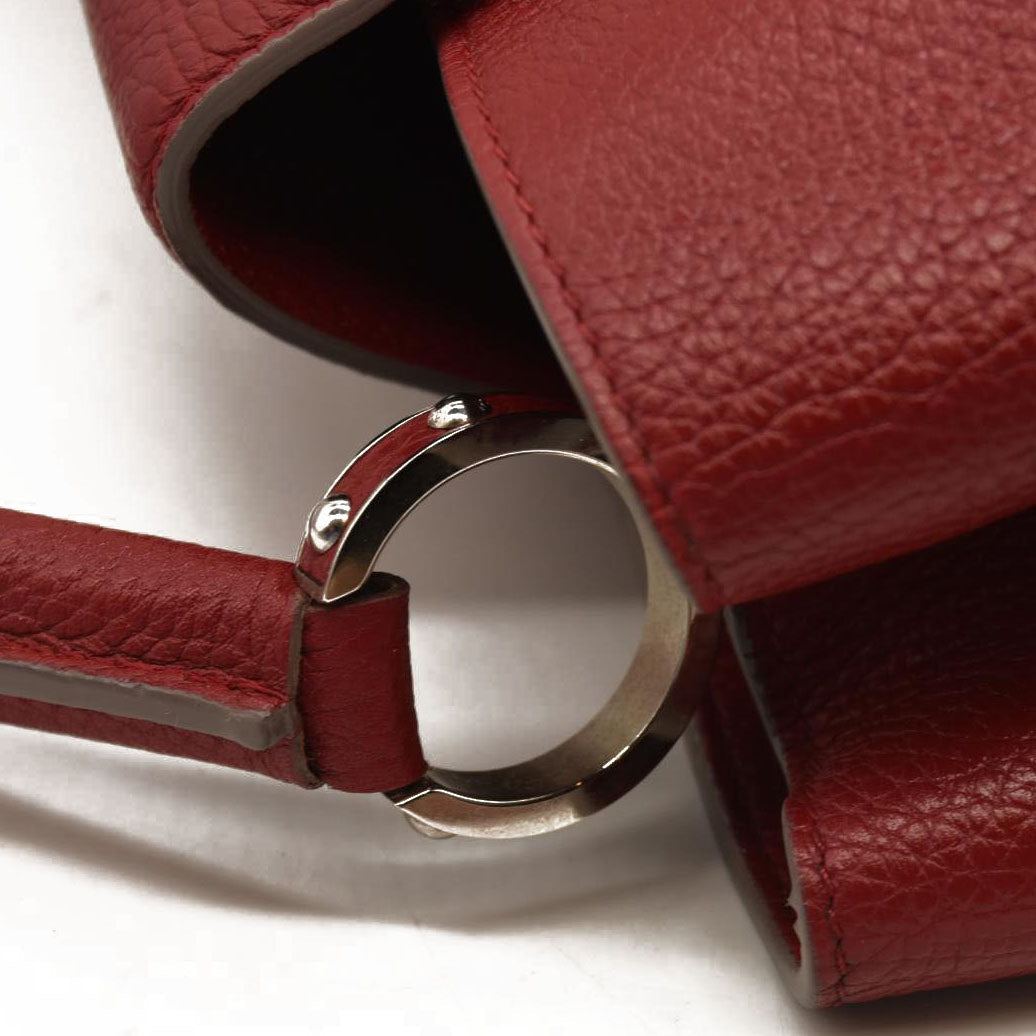 Louis Vuitton  Taurillon Capucines MM Rubis Tote