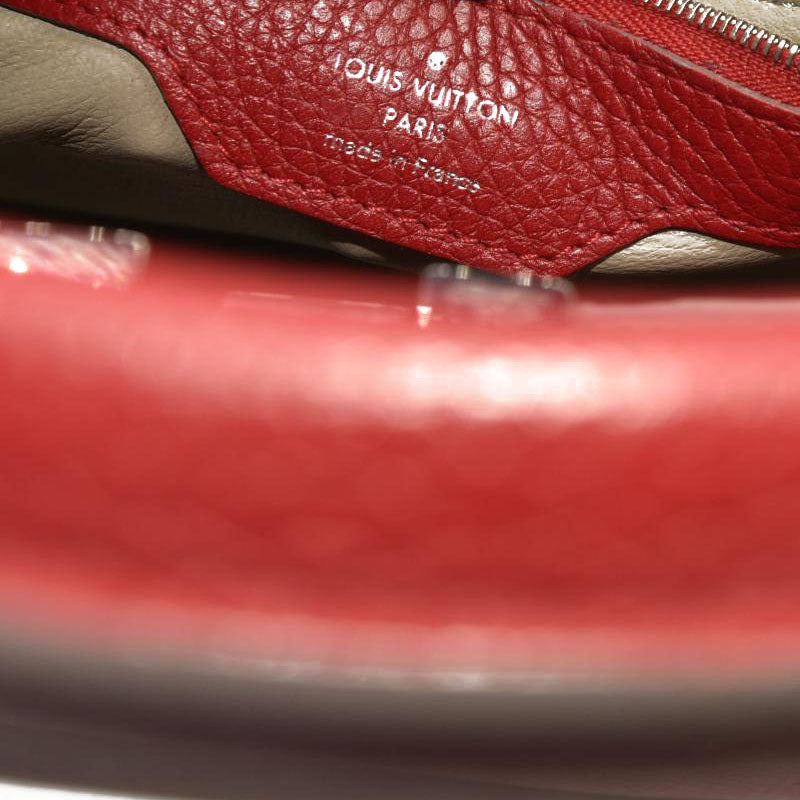 Louis Vuitton  Taurillon Capucines MM Rubis Tote