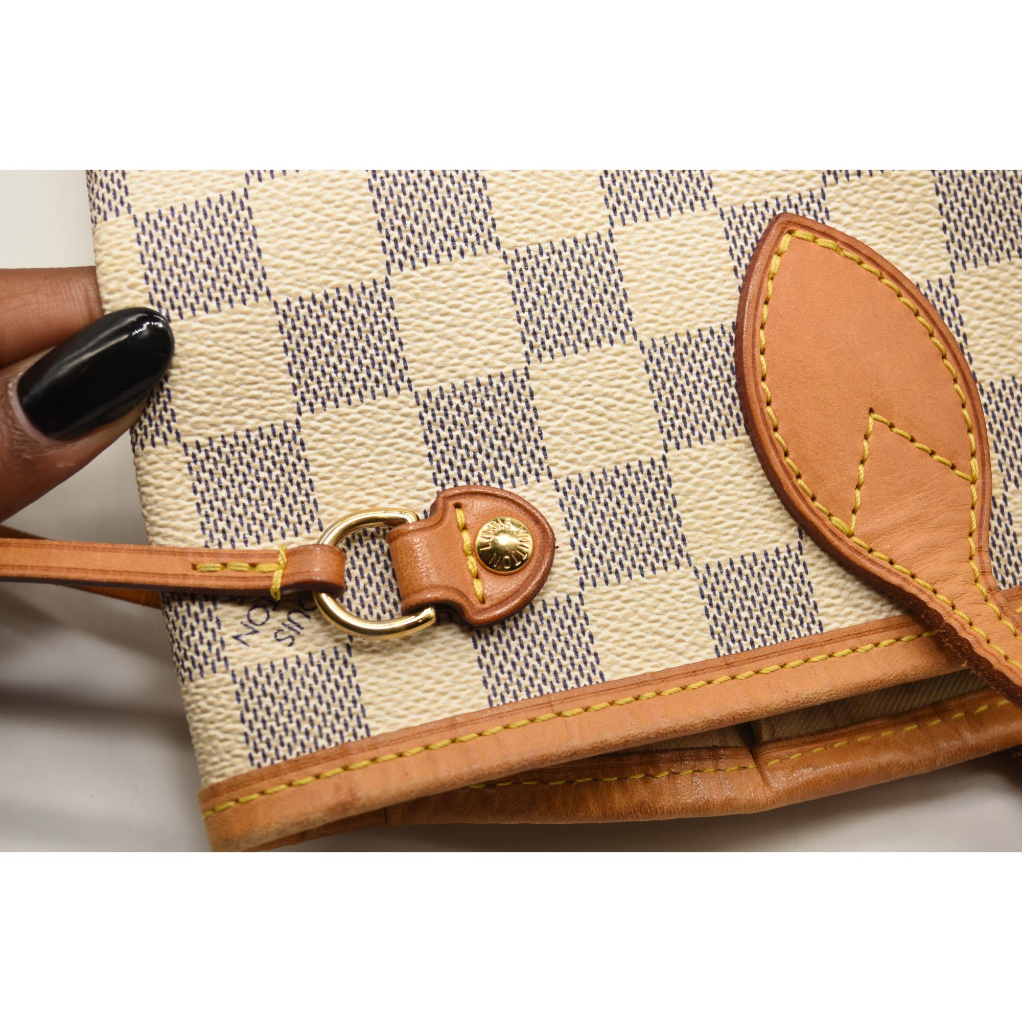 LOUIS VUITTON Damier Azur Neverfull PM
