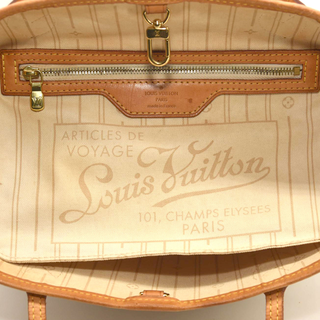 LOUIS VUITTON Damier Azur Neverfull PM