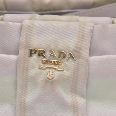 Prada  Tessuto Fiocco Tote Cream