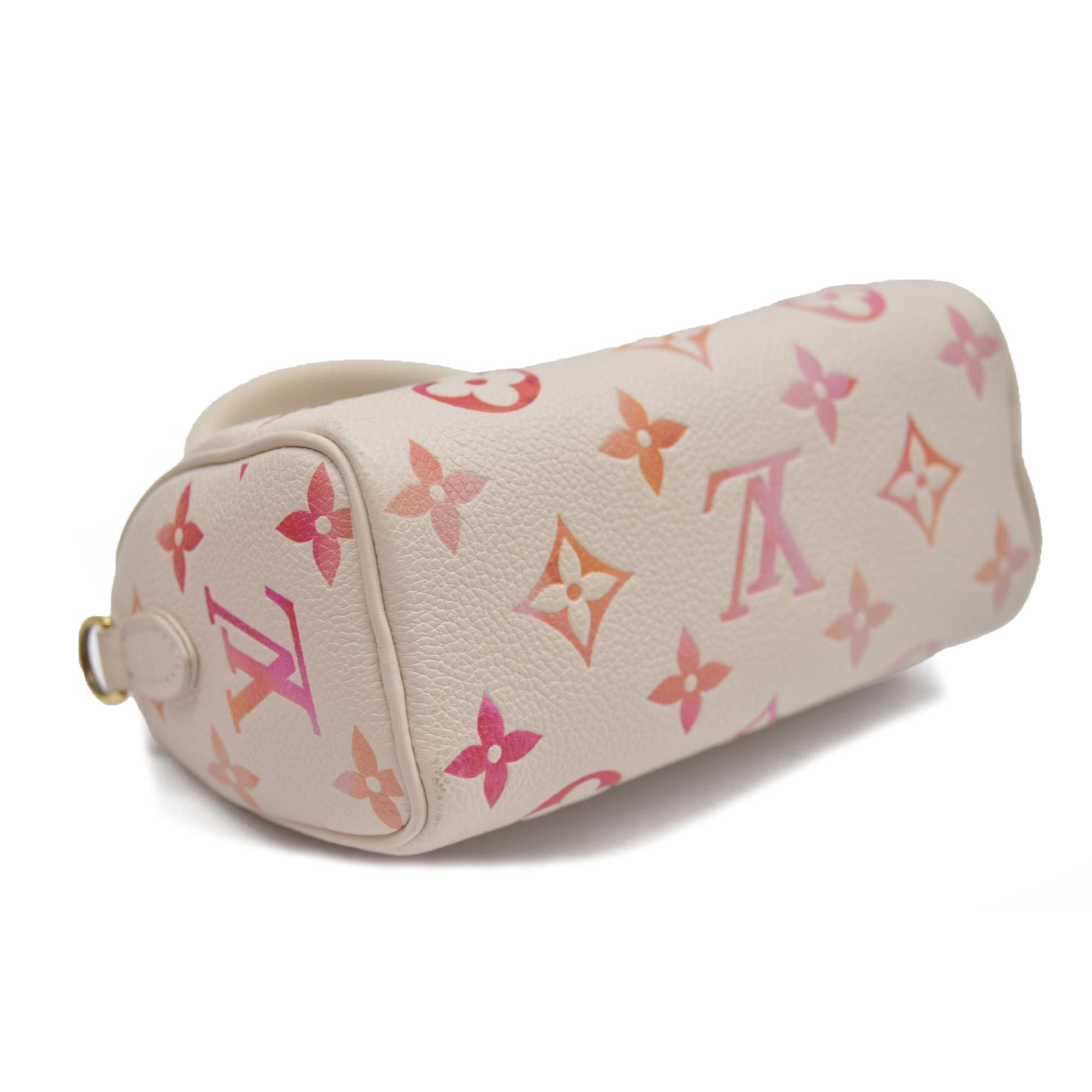 Louis Vuitton  Empreinte Monogram Nano Speedy Sunrise Aquarelle RFID